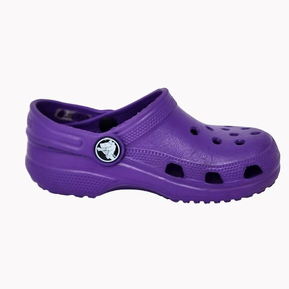 Crocs Clogs Youth Unisex Size 8/9  Purple Slip-On Sandals - Picture 2 of 9